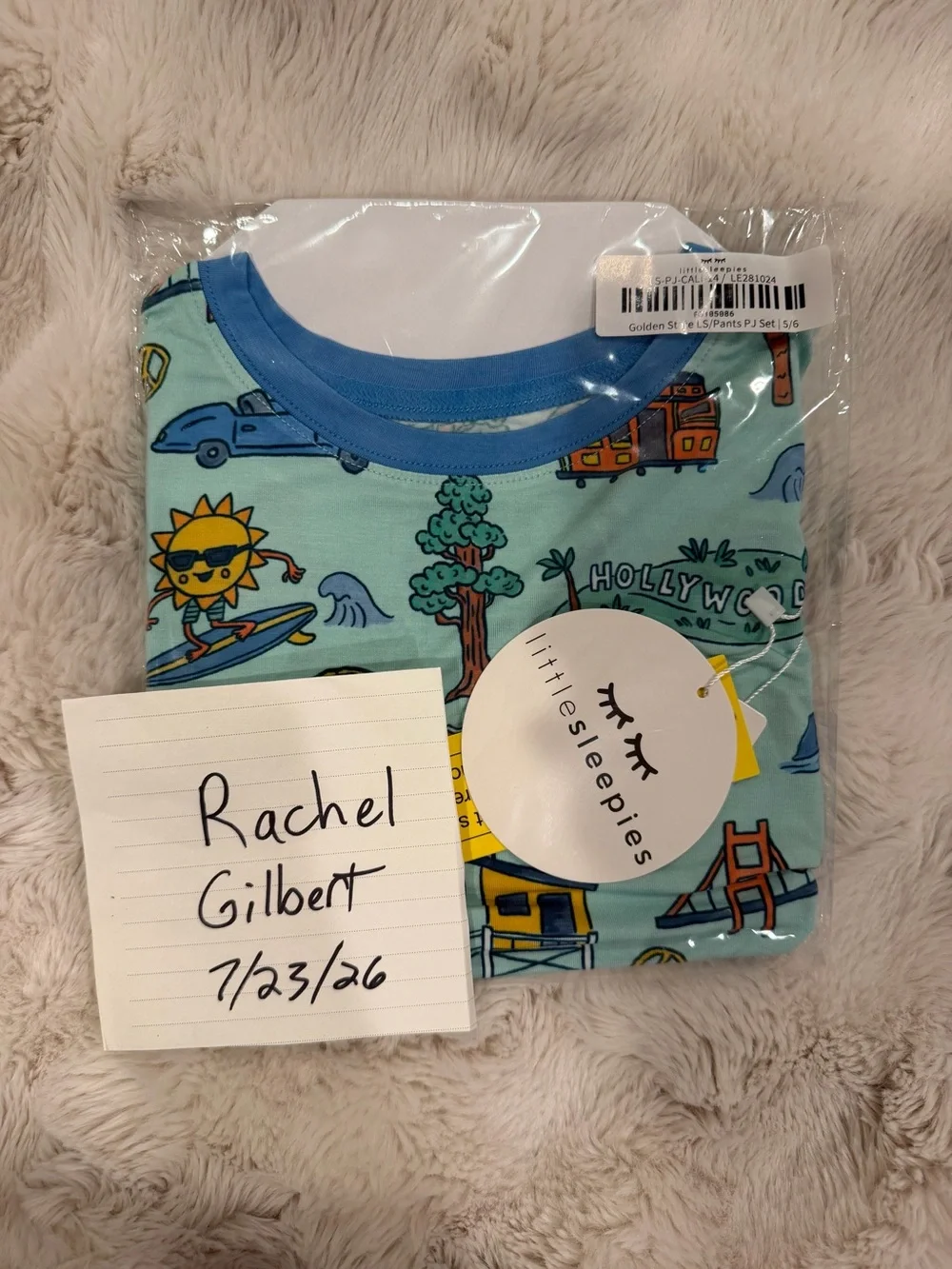 Golden State Size 5/6 Little Sleepies PJs